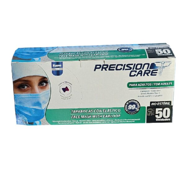 TAPABOCAS DESECHABLE CAJA X 50 UNID