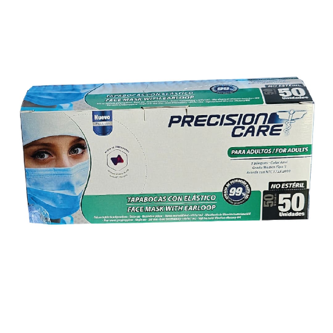 TAPABOCAS DESECHABLE CAJA X 50 UNID