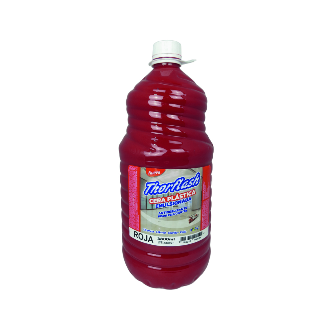 CERA PLASTICA EMULSIONADA ROJA X 3800 ML