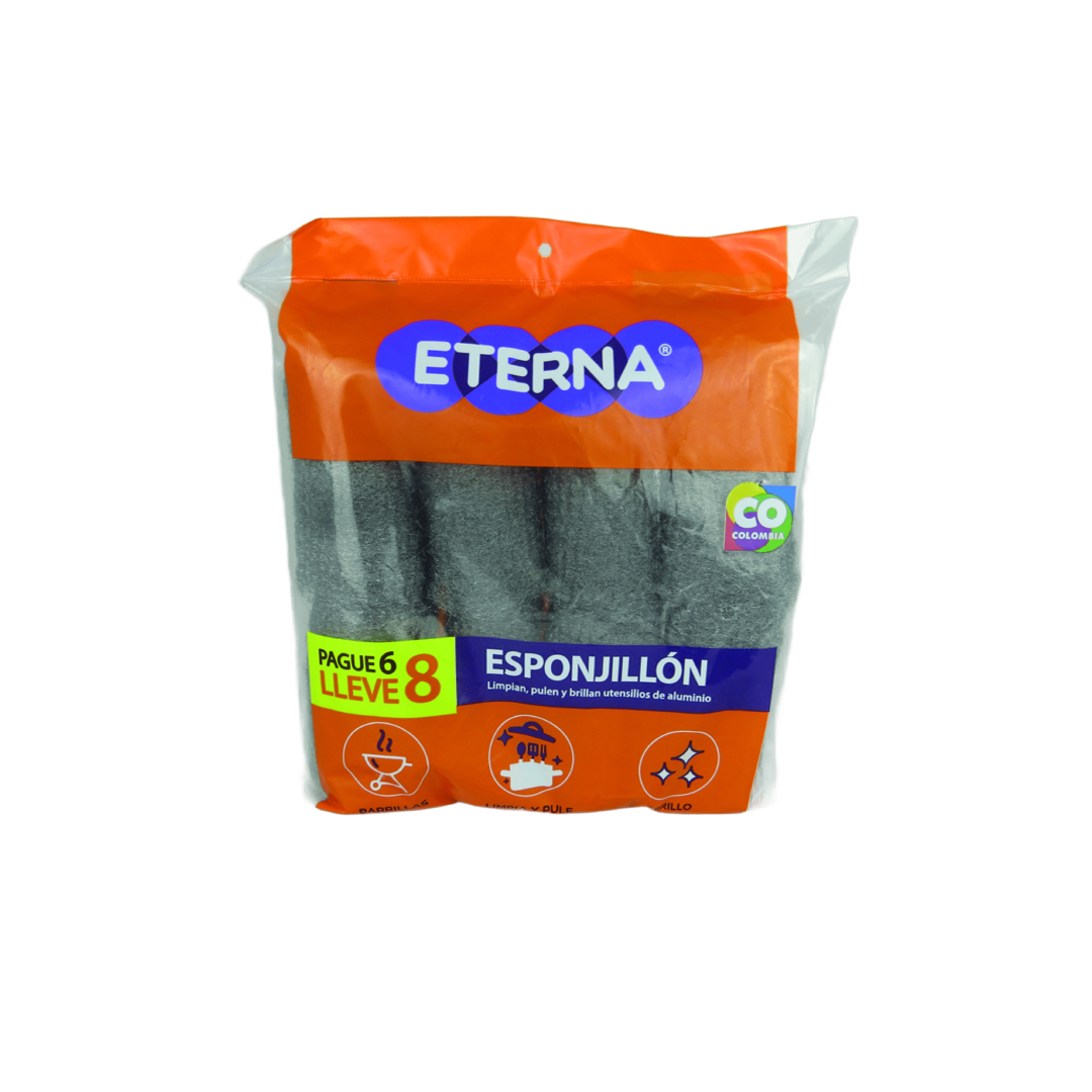ESPONJA DE BRILLO X 8 UNID